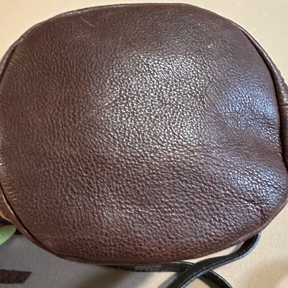 Lucky Brand Patchwork Shoulder Bag with Blue and Brown Accents - Picture 6 of 11